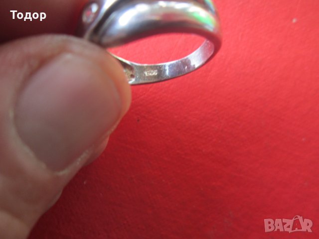 Сребърен пръстен с камък 925, снимка 4 - Пръстени - 35091765