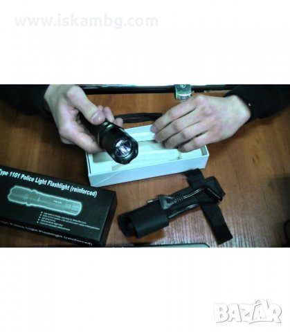 LED ФЕНЕР, ПОЛИЦЕЙСКИ С ЕЛЕКТРОШОК TYPE - код 1101 , снимка 3 - Бойно оръжие - 34079560