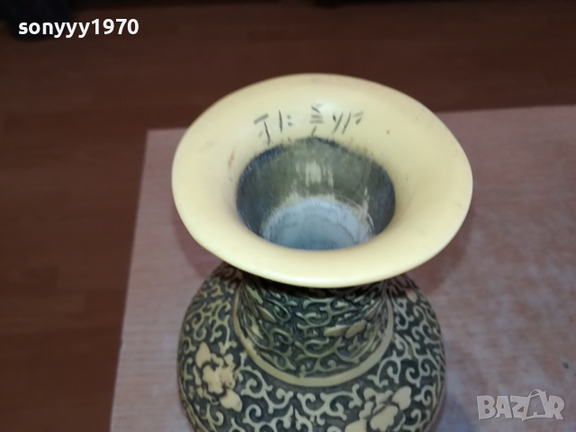 ВАЗА ОТ ФРАНЦИЯ-АНТИКА МАСИВНА РЕЛЕФНА 1603241703, снимка 13 - Антикварни и старинни предмети - 44794523