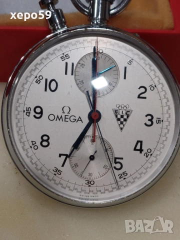 Джобен часовник Омега хронограф-Omega Split Second Chronograph Rattrapante, 5 500 лв, снимка 2 - Мъжки - 52217920