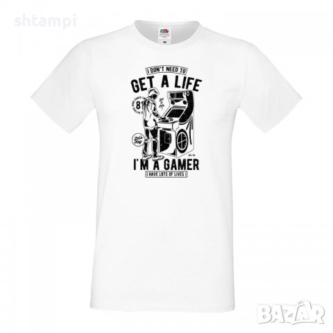 Мъжка тениска Get A Life,Изненада,Подарък,Празник , снимка 2 - Тениски - 36812295