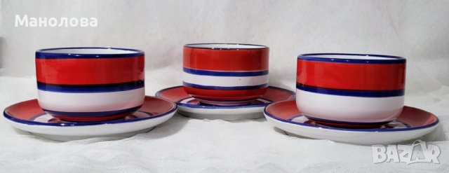 Италианска ръчно изработена и рисувана керамика. , снимка 3 - Сервизи - 42818713