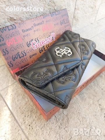 Черен портфейл Guess код VL, снимка 4 - Портфейли, портмонета - 43412217