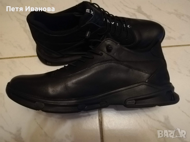 мъжки маратонки от естествена кожа 