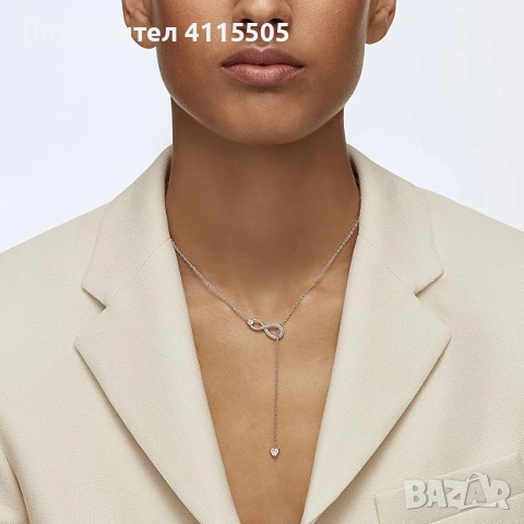 Swarovski Верижка 'Hyperbola' в Злато - НОВО, снимка 3 - Колиета, медальони, синджири - 53267212