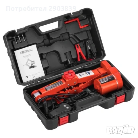 крик електрически 3 тона 130-420mm за кола джип бус с куфар 12v за запалка