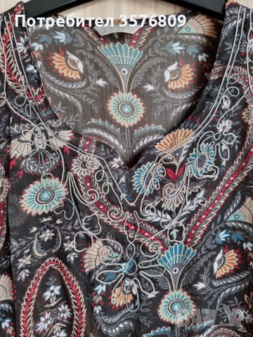 Красива лятна дамска блуза тип туника-прозрачна материя., снимка 9 - Туники - 39572748