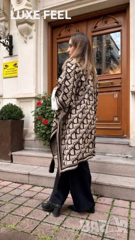 Кашмир ✨ Дамско Пончо , снимка 5 - Жилетки - 56455096