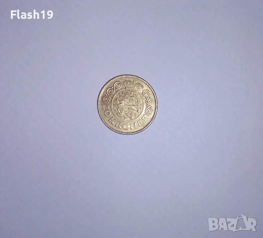 Дания 20 крони 1994, снимка 2 - Нумизматика и бонистика - 52820875