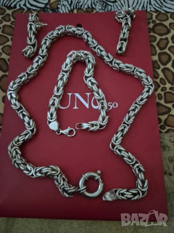 масивен сребърен комплект