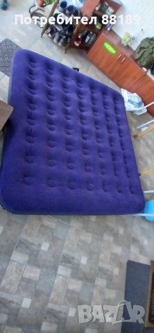Надуваем матрак 200/180 с включена електрическа помпа с приставка за 12V, снимка 4 - Надуваеми легла - 54112262