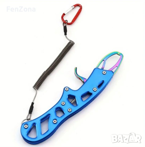 Метален грипер за риболов на хищни риби - Здрав карабинер за закачване на вашата екипировка, снимка 2 - Екипировка - 54101200