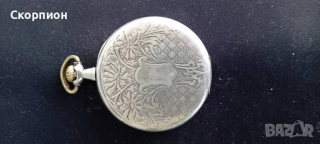 Швейцарски джобен СРЕБЪРЕН часовник - Класика в жанра - Рядък, снимка 12 - Джобни - 49032376