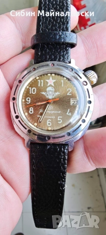 Мъжки часовник Восток Командирские Сделано в СССР, снимка 3 - Мъжки - 53992609