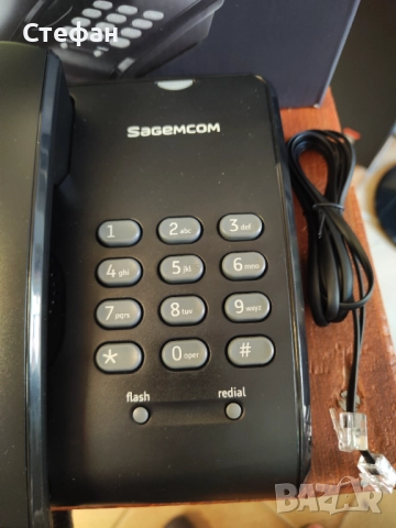 Стационарен телефон Sagemcom C100 Стационарен домашен телефон. НОВ! , снимка 3 - Други - 51963187