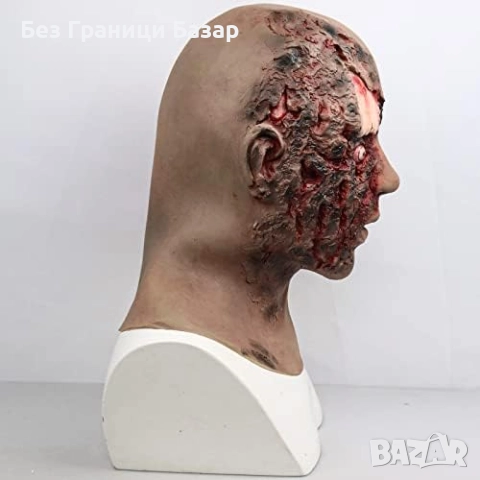 Нова Зомби маска с пълно покритие на главата за карнавал косплей Хелоуин и парти, снимка 6 - Други - 51897456