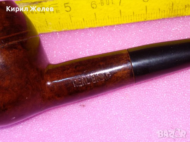 REAL BRIAR Стара КЛАСИЧЕСКА РЕТРО ЛУЛА РЪЧНА ИЗРАБОТКА 25935, снимка 9 - Лули - 44150305