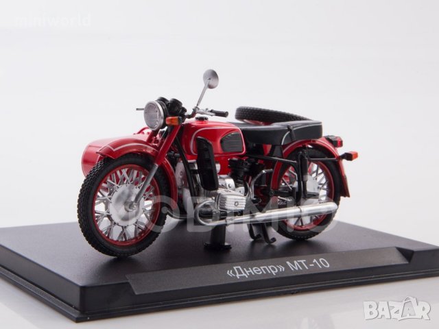 МТ-10 Днепр мотор с кош - мащаб 1:24 на Наши мотоцикли моделът е нов в блистер, снимка 5 - Колекции - 37836802