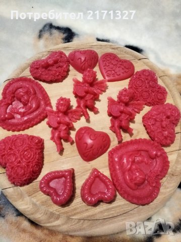 Ароматни глицеринови сапунчета за Свети Валентин, снимка 4 - Романтични подаръци - 31573742