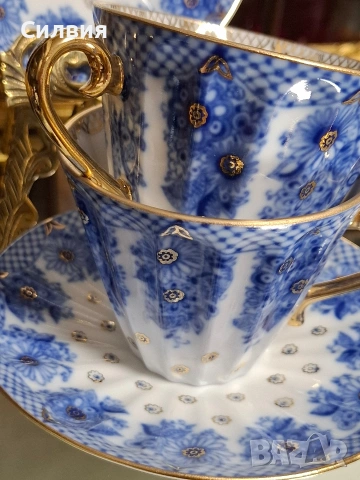 Чаши с чинийки ЛФЗ , снимка 2 - Антикварни и старинни предмети - 53276121