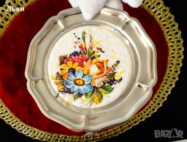 Немска подложна чиния с купичка, снимка 7 - Чинии - 38493548