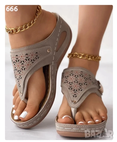 Дамски сандали с мека подметка, снимка 4 - Сандали - 51640451