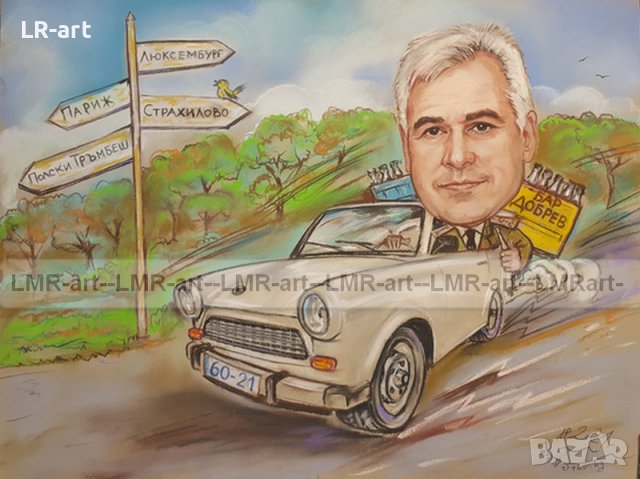 Рисувам ръчно КАРИКАТУРИ, ШАРЖ от снимка по ваш избор, професионално, снимка 11 - Картини - 44366197