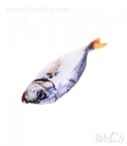 ПЛЮШЕНА ИГРАЧКА ЗА КОТКИ, РИБКА С ДЪЛЖИНА 20СМ. - код 3117, снимка 15 - За котки - 33892894