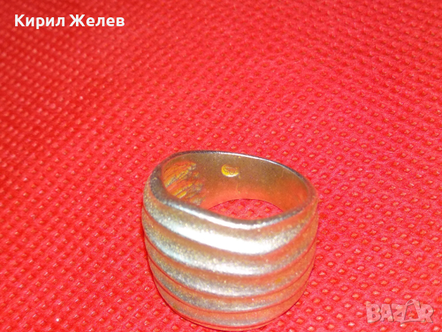 СТАР АР НУВО СТИЛ АВТОРСКИ СРЕБЪРЕН ПРЪСТЕН ВИСОКА ПРОБА СРЕБРО с ПЕЧАТ на МАЙСТОРА 43802, снимка 11 - Антикварни и старинни предмети - 44612856