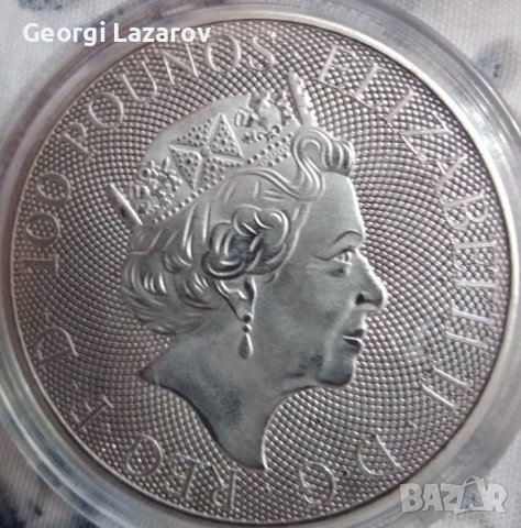 100 ПАУНДА 2021 ЕЛИЗАБЕТ, снимка 4 - Нумизматика и бонистика - 39847887