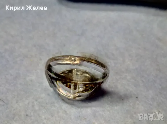 ЕФЕКТЕН СКЪПОЦЕНЕН СРЕБЪРЕН ПРЪСТЕН СРЕБРО 925 с БЛЕСТЯЩ ЮВЕЛИРНО ФАСЕТИРАН МОЙСАНИТ 49308, снимка 6 - Пръстени - 49366080