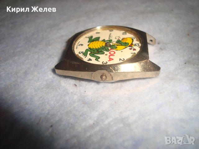 RUHLA LOLA MADE in DDR Стар НЕМСКИ ПОЗЛАТЕН Мех. РЯДЪК МОДЕЛ КОЛЕКЦИОНЕРСКИ ЧАСОВНИК РУХЛА ГДР 17355, снимка 8 - Антикварни и старинни предмети - 37372513