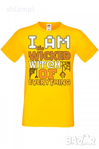 Мъжка тениска I'm The Wicked Witch Of Everything 3,Halloween,Хелоуин,Празник,Забавление,Изненада,, снимка 10 - Тениски - 38130368