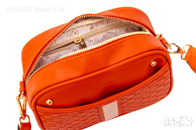 Ежедневна дамска чанта AMORE Elisa - Orange, снимка 7 - Чанти - 50659833
