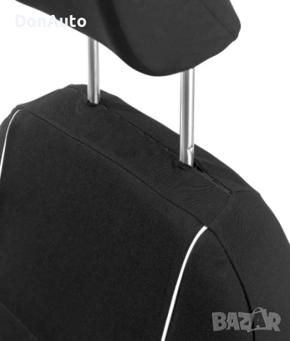Универсални калъфи за седалки – 12 части, черни, снимка 4 - Аксесоари и консумативи - 53129606