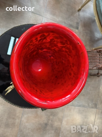 Многоцветна стъклена ваза - Murano. №7382, снимка 6 - Антикварни и старинни предмети - 51879834