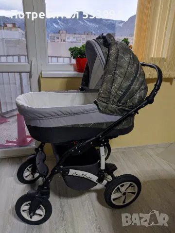 Бебешка количка Cristina 2в1, снимка 4 - Детски колички - 49737580