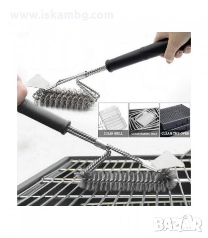 ЧЕТКИ ЗА ПОЧИСТВАНЕ НА БАРБЕКЮ, ДВУ И ТРИ РЕДОВИ - код 3050, снимка 11 - Барбекюта - 33897310