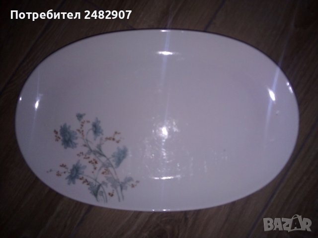 Старо порцеланово плато, снимка 8 - Чинии - 44218384