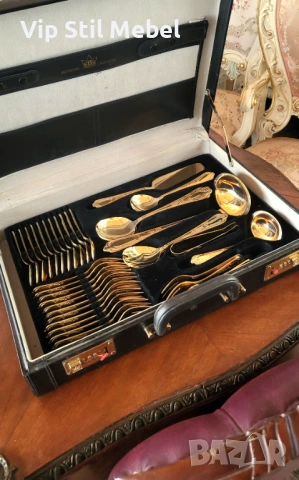 Прибори за хранене Solingen 24k позлата , снимка 6 - Прибори за хранене, готвене и сервиране - 53364605