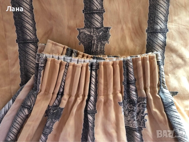 английски Пердета 2 части, английски, и плетено одеяло , снимка 13 - Пердета и завеси - 40439132