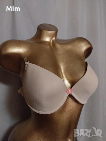 80 С Сутиен в цвят телесен със силиконов гръб, снимка 7 - Бельо - 51899131