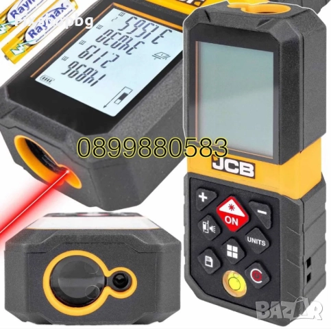 Лазерна ролетка с максимален обхват на измерване 65 метра JCB