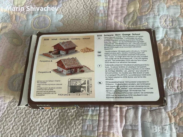 Модел за сглобяване Faller N 2233 – Селска плевня / хамбар, снимка 3 - Други - 50726130