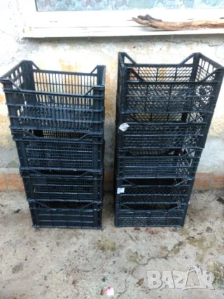 Щайги за плодове и зеленчуци. Пластмасови касетки 