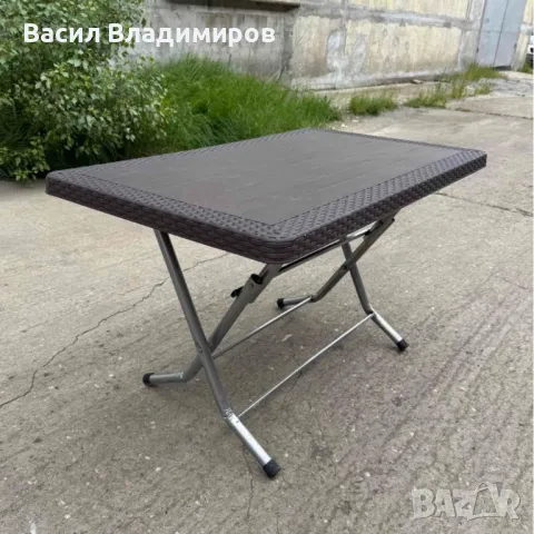 Градински комплект маса с 4 стола, снимка 4 - Градински мебели, декорация  - 50410460