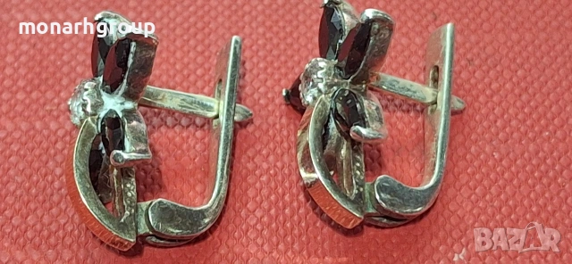 Сребърни обеци, снимка 3 - Обеци - 54063045