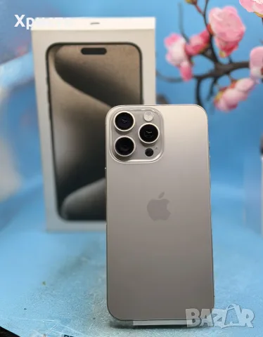 Apple iPhone 15 Pro Max, 256GB, 5G, Natural Titanium, снимка 4 - Apple iPhone - 56423382