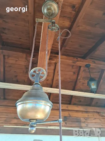 месингов полилей с променлива дължина уникат      18/1, снимка 11 - Полилеи - 49002758