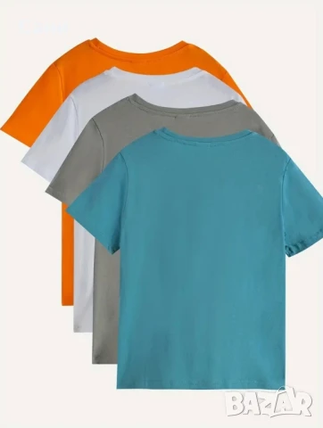 4 тениски 100% памук, снимка 2 - Детски тениски и потници - 51322728